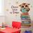 Shein Cartoon Animal Owl Reading Book Pattern Wall Stickers Self-adhesive Decoration