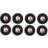 SG Armaturen Junistar Eco S 6W 27K 8-P Black Takplafond ∅ 9cm 8st