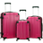 Rockland Hardside Spinner Set of 3 - Magenta