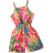 Shein Tween Girls Tropical Print Jumpsuit - Casual Summer Romper