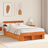 vidaXL with Drawers 135 x 190 cm Pine Wood Frame Bed