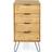 Core Products Augusta 4 Narrow Light Brown Chest of Drawer 45x90.3cm