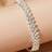 Shein Fashionable Sparkling Rhinestone Anklet - Silver