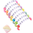 Shein 7pcs Girls Expression And Letter Detail Cute Beaded Bracelet
