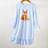 Shein Girls Soft Comfy Blue Backgound Deer Print Nightgown Dress - Blue
