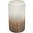 Ivyline Verre Ribbed Tall Frosted Gold Vase 30cm