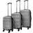 vidaXL Hardcase Trolley Set of 3 - Silver