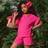 Shein Tween Girl Short Sleeve Top Elastic Waist Shorts Set