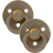 Bibs Colour Round Pacifier Latex Size 1 2-pack Dark Oak