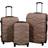 Borg Living Travel Suitcase 3 stk. - Military Sand