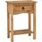 Corona 1 Drawer Distressed Waxed Console Table 34.5x52.5cm
