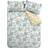 Catherine Lansfield Inga Leaf Duvet Cover Blue (220x230cm)