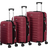 Juskys Rom Set of 3 - Red