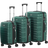 Juskys Rom Set of 3 - Dark Green