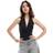 New Look Halter Cowl Neck Bodysuit - Black