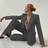 Shein Women Office Lady Elegant Casual Blazer Straight Leg Pants Suit - Autumn/Winter