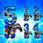 Shein 23PCS Blue Gold Gamer Birthday Balloon Set