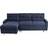 Beliani Right Hand Upholstered Tufted Corner Bed Sofa 3 Seater