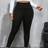 Shein Plus Size Women's Spring Autumn Leisure Sports High Elastic Curve Pants - Black