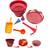 Schildkröt 7in1 Sand Toys Falteimer-Set, rot