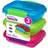 Sistema Coloured Food Container 3pcs 0.2L