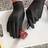 Shein Plastic Disposable Gloves PVC Oil Water Resistant - Black