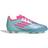 adidas Junior F50 League Messi FG/MG- Flash Aqua/Lucid Pink/Lucid Cyan