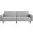 Yaheetech Click Clack 3 Light Grey Sofa 202cm 3 Seater