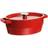 Pyrex Slow Cook Oval Red med låg
