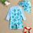 Shein Baby Boy Random Print Beach Vacation Romper Swimsuit