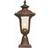 Elstead Lighting Chicago Small Rusty Bronze Patina Gate Lamp 51cm