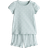 H&M Printed Pyjamas - Light Turquoise/Hearts (1293182002)