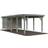 Palmako Carport Karl Grå 23.1 m² Grå (Areal )