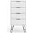 Core Products Augusta 4 Narrow White Chest of Drawer 45x90.3cm