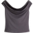 H&M Draped Off-The-Shoulder Top - Dark Grey