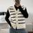 Shein Women Casual Striped Knit Vest Spring Summer - White Border