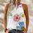 Shein Simple Floral Pattern Camisole - Suitable For Summer