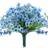 Shein 2 Pcs Silk Bouquet Blue Artificial Plant