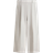H&M Wide Linen Blend Trousers - Light Beige