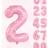 Shein 32 Inch Light Pink Foil Number Balloon 10pcs