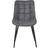 MCC Direct Suede Effect Grey Kitchen Chair 85cm 2pcs