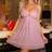 Shein Bow Decor 3D Floral Sexy Deep V Camisole - Nightgown