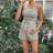 Shein 2pcs Maternity Camisole Striped Top Shorts Set