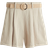 H&M Belted Piqué Shorts - Beige