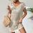 Shein Solid Color Hollow Out Knit Cover-Up Dress