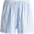 H&M Linen-Blend Drawstring Shorts - White/Blue Striped