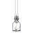 Karlskrona Lampfabrik Skeppsholmen Klarglas/Nickel Oljelampa 35cm