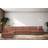 Ebern Designs Corner Orange 87cm H x 422cm W x 228cm D Sofa