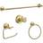 Shein Brushed Gold Bathroom Accessories Set