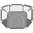 Shein 6 Sides Playpen By House Round Zipper Door